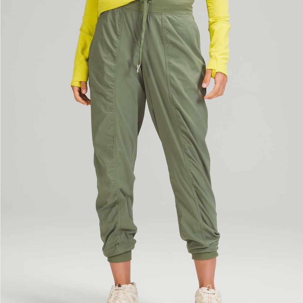 lululemon dance studio joggers twill green